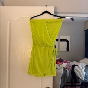 Lime Strapless Dress